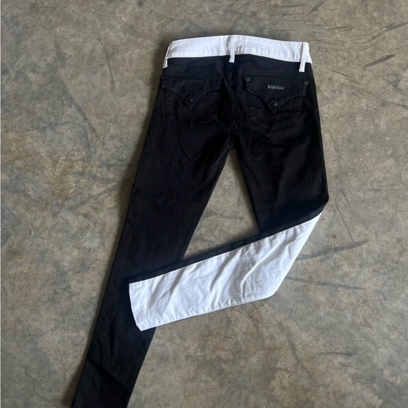 Hudson Jeans 🔲 Black and White Skinny Fit with Bold Contrast - Picture 2 of 7